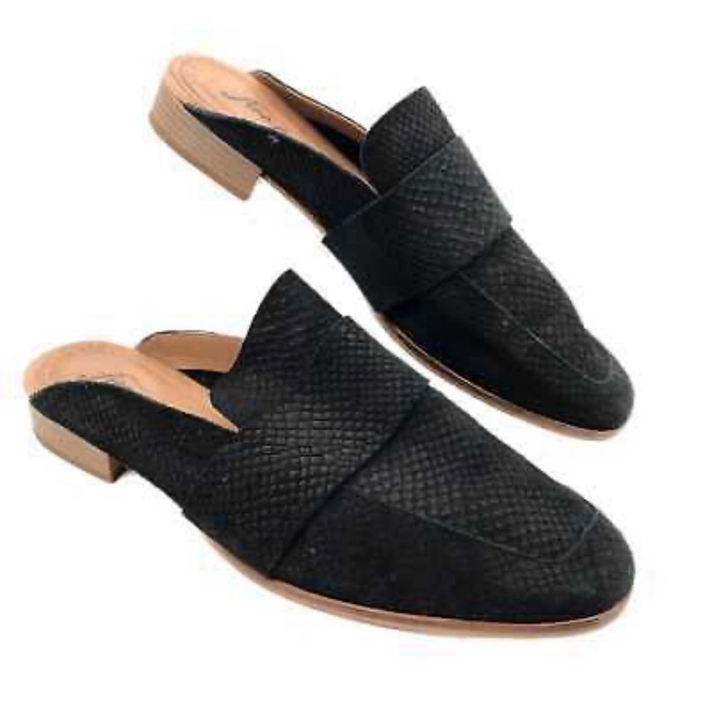 Free People At Ease  8.5 Black Textured Women's Loafers